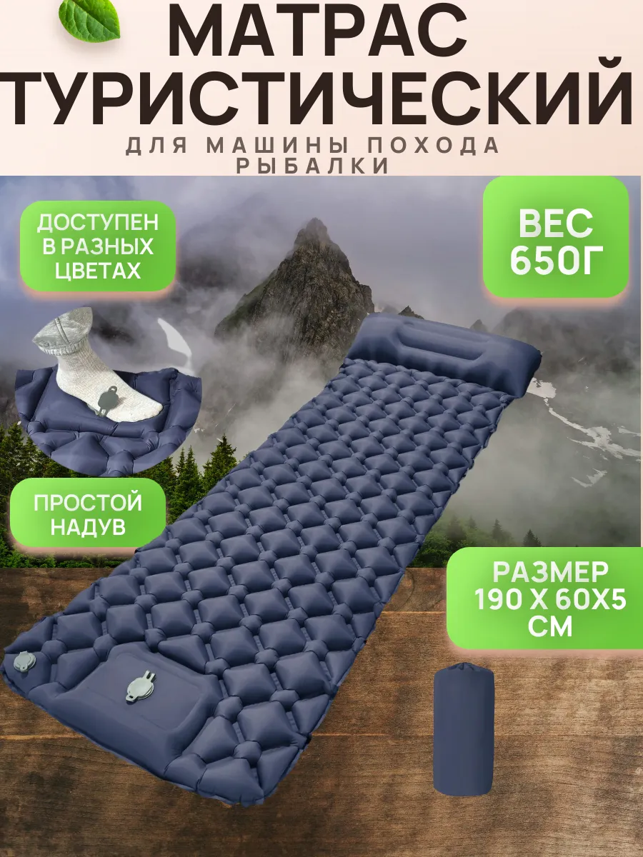Матрас надувной туристический в машину,поход