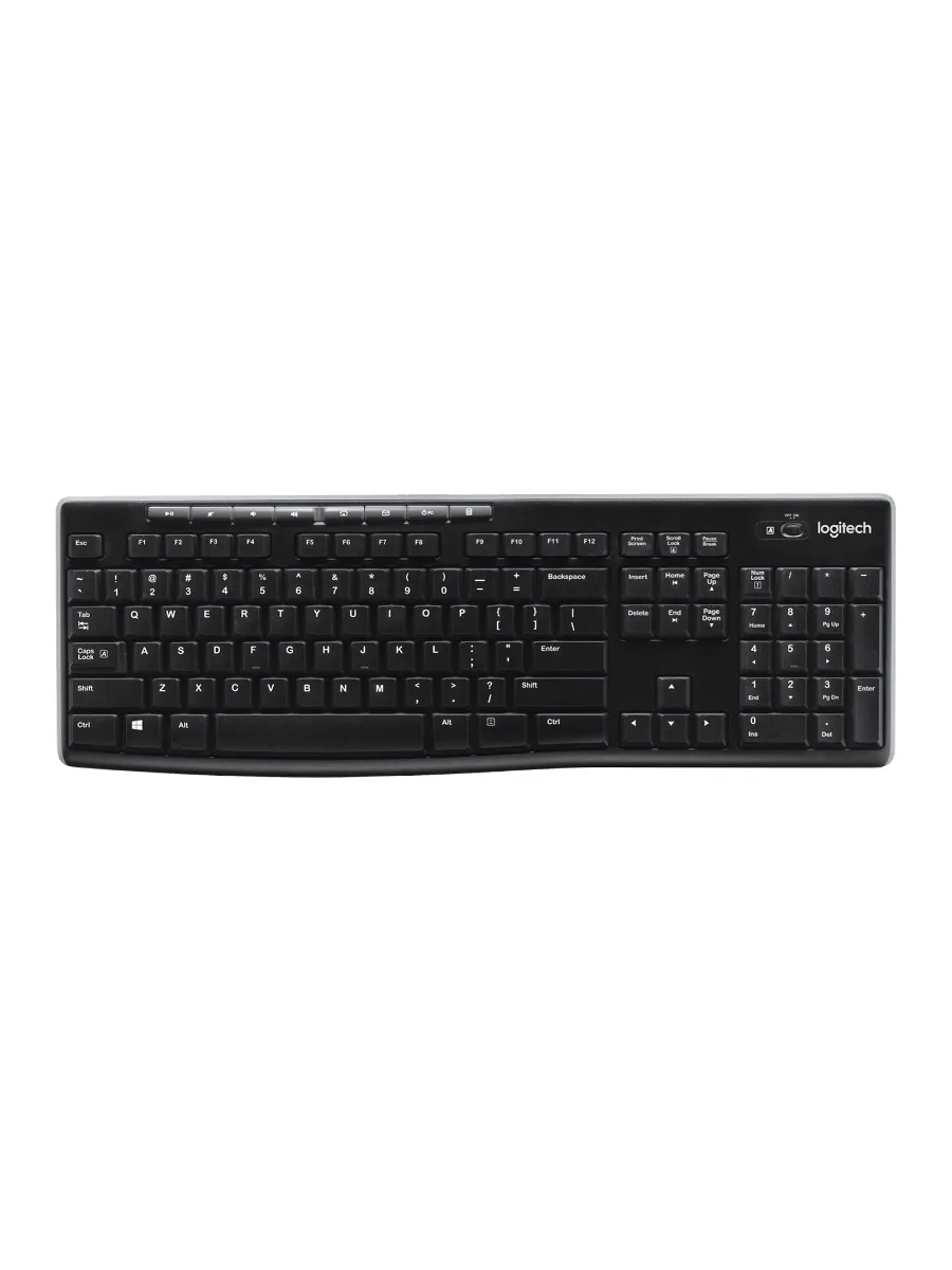 LOGITECH Беспроводная клавиатура K270 черная 920-003058