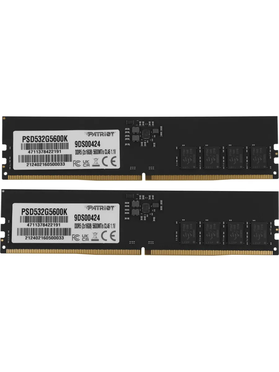 PATRIOT Память DDR5 2x16GB 5600MHz PSD532G5600K Signature RTL PC5-44