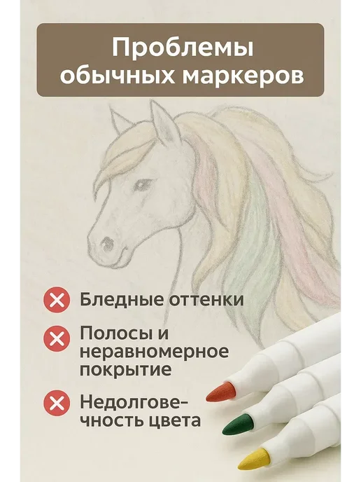 ами77 Цветные фломастеры для школьников, синий, фото 2