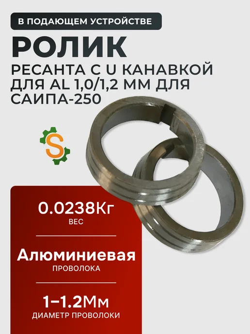 Ролик в подающем устройстве с U канавкой