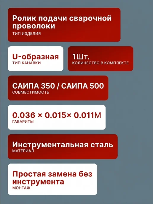 Ролик в подающем устройстве с U канавкой — фото 2