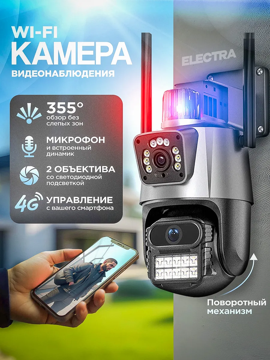 Камера видеонаблюдения уличная с сим картой