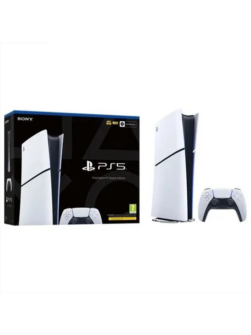 SONY Игровая приставка PlayStation 5 PS5 цифровая версия, белый, фото 2