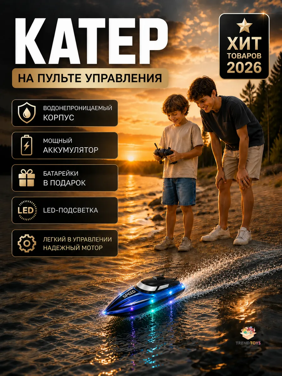 Лодка на пульте управления, катер на радиоуправлении
