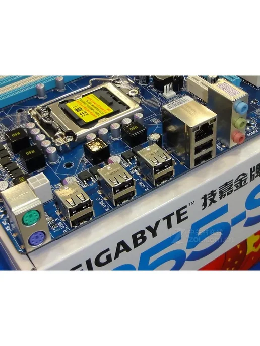 Gigabyte Материнская плата LGA 1156 GA-P55-S3 DDR3, вариант, фото 4