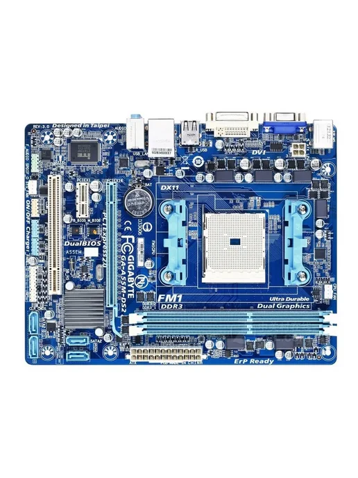 Gigabyte Материнская плата FM1 GA-A55M-DS2 DDR3, вариант, фото 2