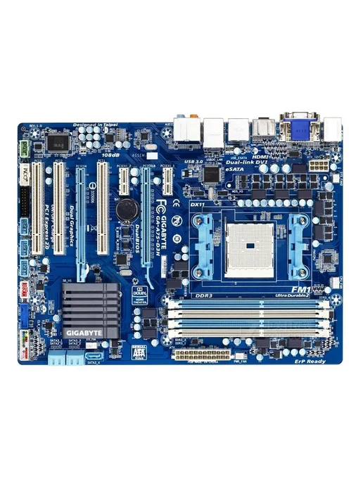 Gigabyte Материнская плата FM1 GA-A75-D3H DDR3, вариант