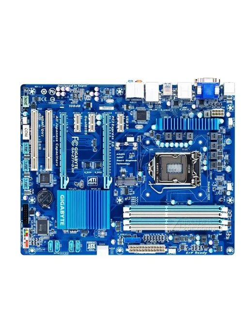 Gigabyte Материнская плата LGA 1155 GA-Z77-D3H(rev.1.1) DDR3, LGA 1155 rev.1.1 DDR3