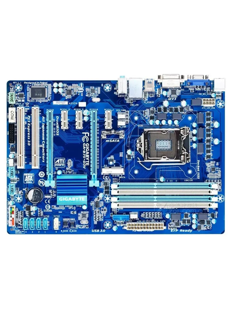 Gigabyte Материнская плата LGA 1155 GA-B75-D3V DDR3