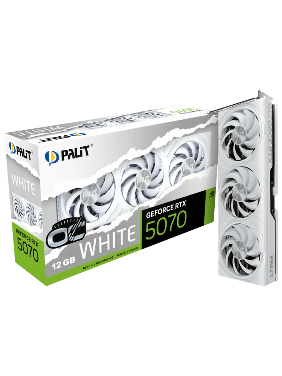Видеокарта RTX 5070 12 ГБ RTL (NE75070U19K9-GB2050W) Palit 641329410 купить за 63 494 ₽ в интернет‑магазине Wildberries