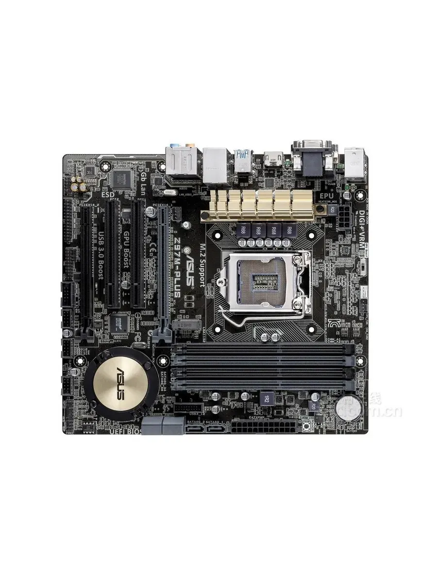 Asus Материнская плата LGA 1150 Z97M-PLUS DDR3