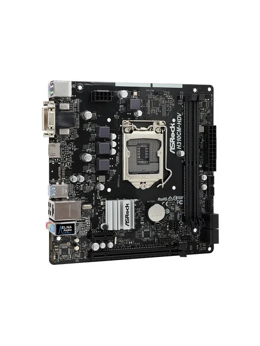 ASRock Материнская плата LGA 1151 v2 H310CM-HDV DDR4, LGA 1151 v2 DDR4, фото 2