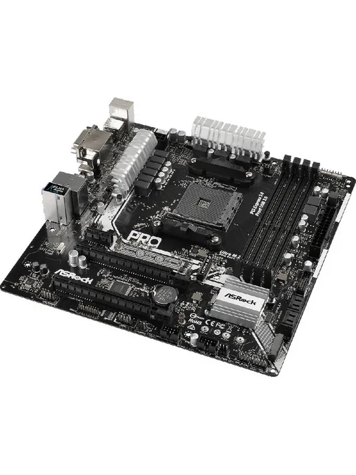ASRock Материнская плата AM4 AB350M Pro4 DDR4, вариант, фото 2