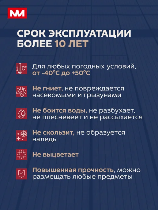 Imperial фабрика мебели Террасная доска из ДПК 141х26х1000мм - 4 шт, 8 шт, фото 4