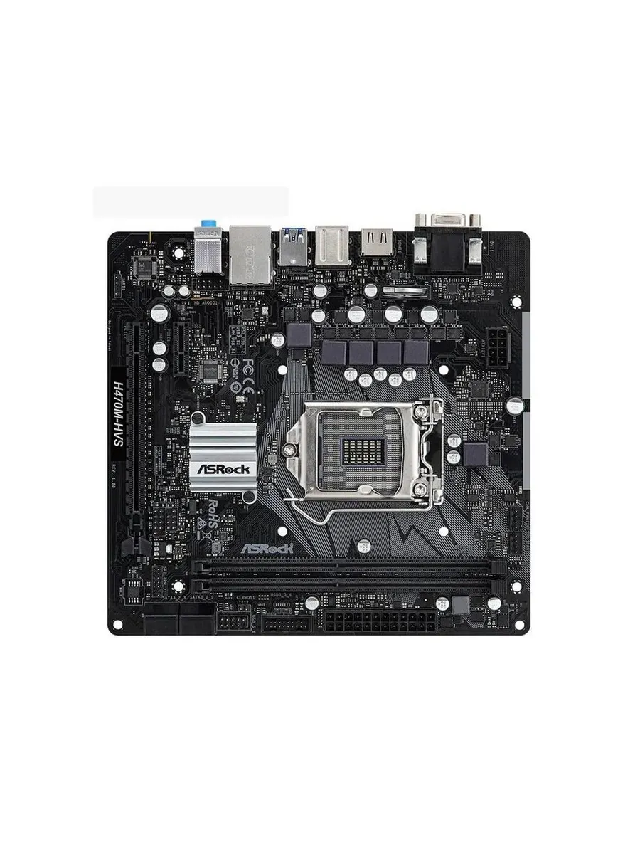Материнская плата LGA 1200 H470M-HVS DDR4 ASRock 641386671 купить за 5 278 ₽ в интернет‑магазине Wildberries