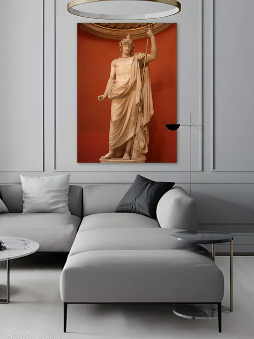 7Art Картина на стену для интерьера Статуя Антиной 50х70 см, 50x70 см, фото 4