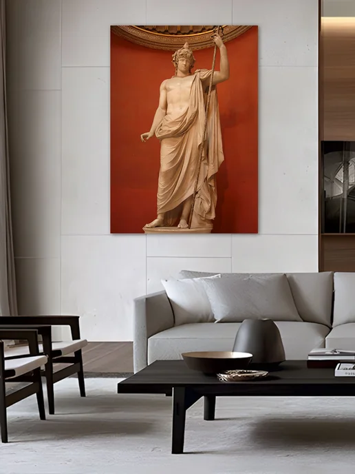 7Art Картина на стену для интерьера Статуя Антиной 50х70 см, 50x70 см, фото 7