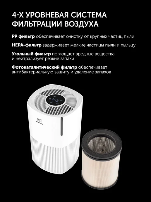 POLARIS Очиститель воздуха для дома PPA 2025 WIFI IQ Home, белый, фото 5
