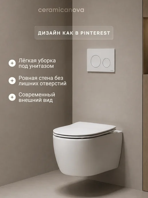 Ceramicanova Инсталляция с унитазом комплект Fortis 6 в 1, белый, фото 2
