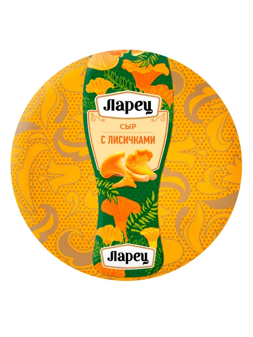 Ларец Сыр с лисичками 45%, ~1кг, 1 кг