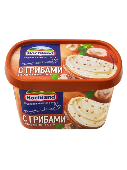 Hochland Сыр плавленый с грибами 55%, 400г, 400 г