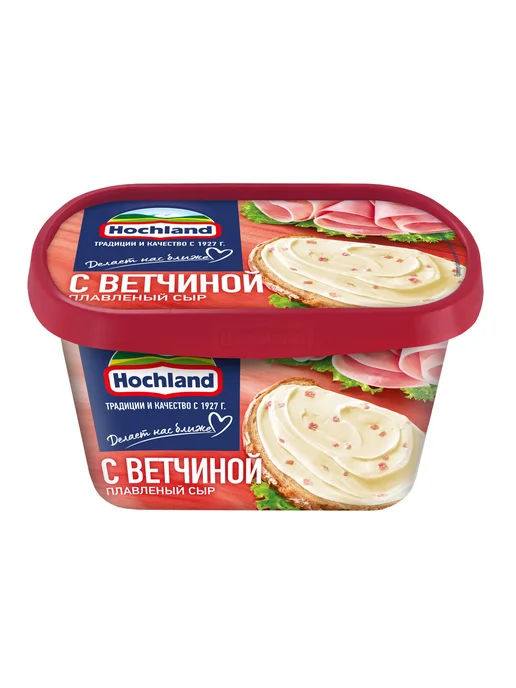 Hochland Сыр плавленый с ветчиной 55%, 200г, 400 г