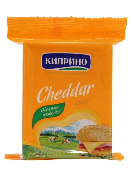 Киприно Сыр Чеддер кусок 45%, 200г, 200 г