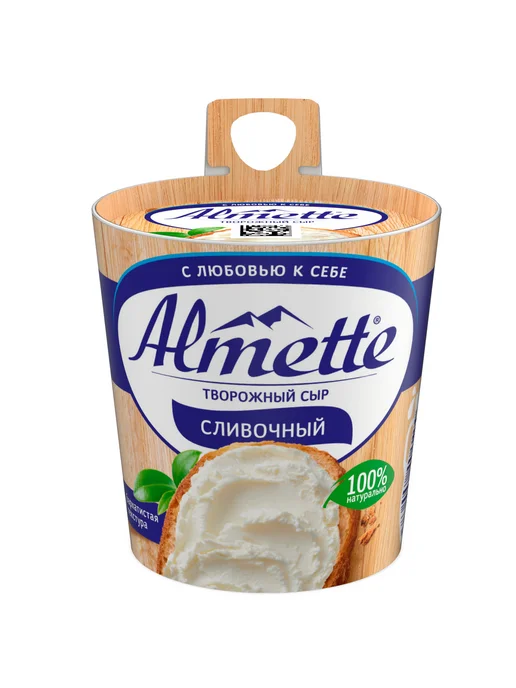 Almette Сыр творожный Сливочный 60%, 150г, 150 г