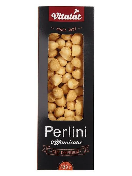 Vitalat Сыр Perlini копченый 40%, 100г, 100 г