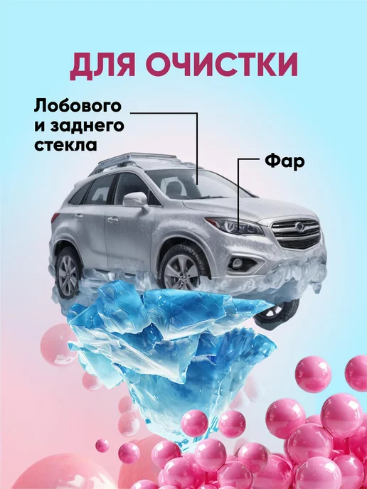 AVS Незамерзайка -20С, стеклоомывающая жидкость Бабл гам, вариант, фото 3