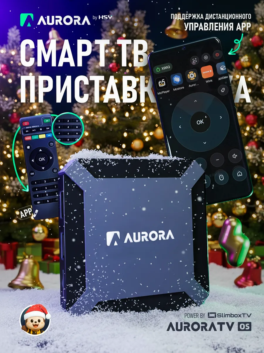 Смарт ТВ приставка андроид с Wi-Fi 2 16 ГБ
