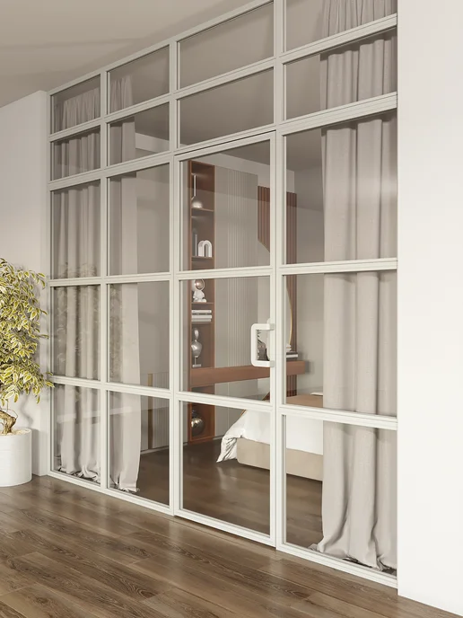 KM LOFT Ручки дверные металлические комплект из 2 штук, белый, фото 4