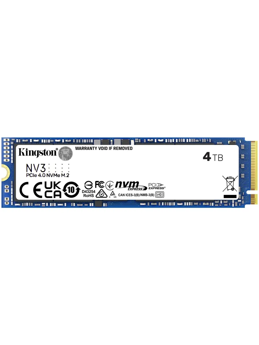 Kingston Накопитель SSD PCIe 4.0 x4 4TB SNV3S 4000G NV3 M.2 2280