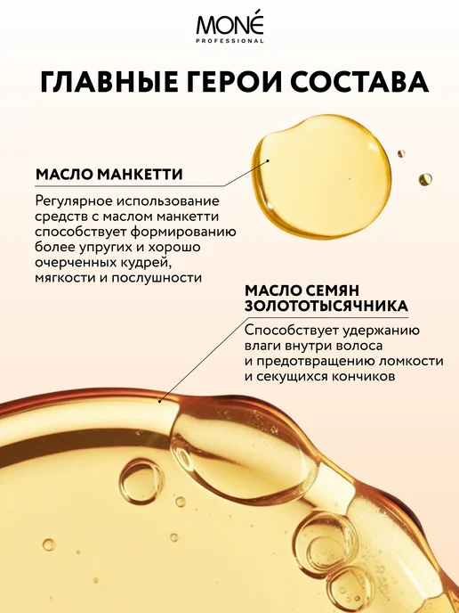 MONE PROFESSIONAL Профессиональный питательный кондиционер для кудрявых волос, вариант, фото 7