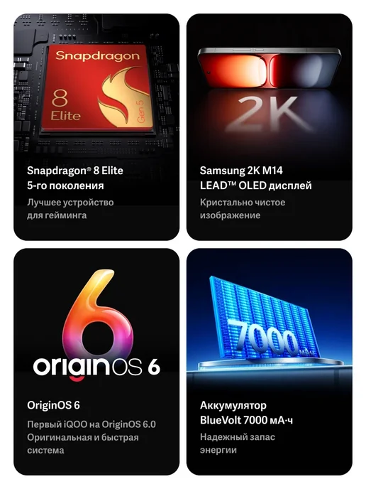 Смартфон vivo Iqoo 15 11/256 ГБ, серый, фото 3