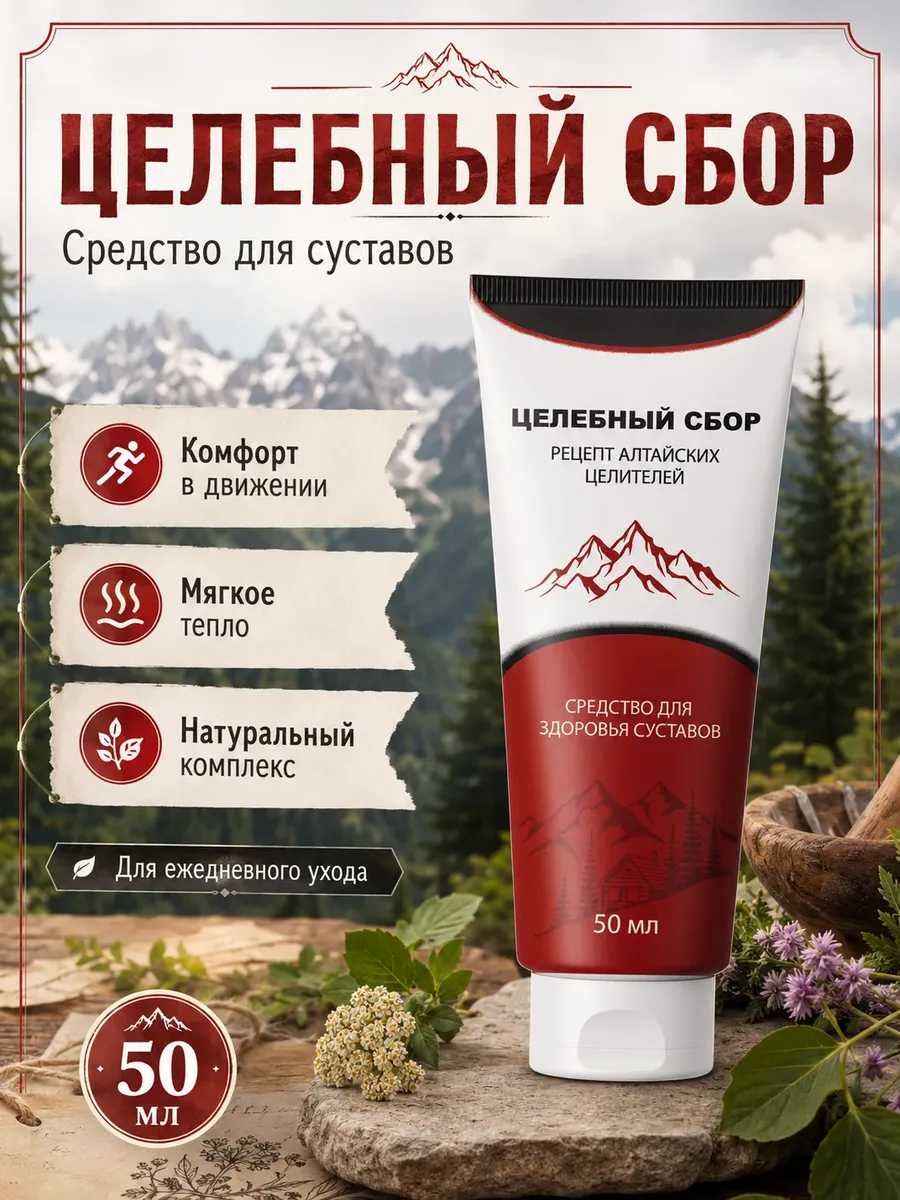 Средство для суставов Целебный сбор 50 мл 1 шт