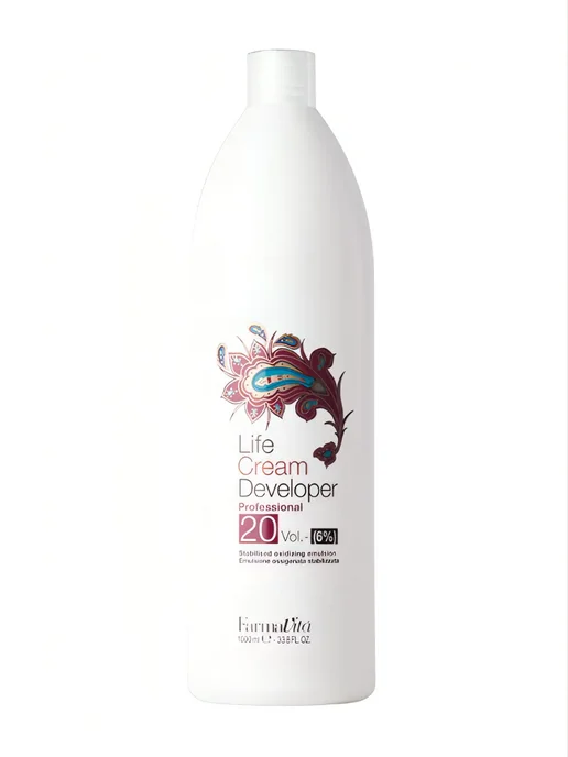 Farmavita Крем-окислитель Life Cream Developer 20 vol 6%, 1000 мл, 1 л