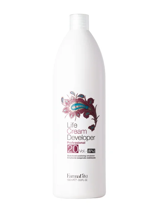 Farmavita Крем-окислитель Life Cream Developer 20 vol 6%, 1000 мл, 1 л, фото 2