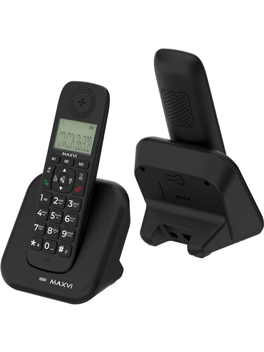Радиотелефон для дома и офиса AM-02 black