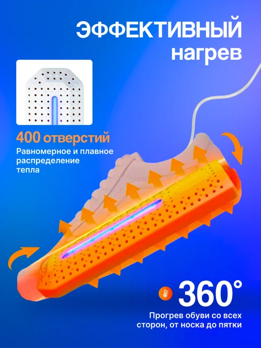 Amore de carote Сушилка для обуви с ультрафиолетом, белый, фото 4