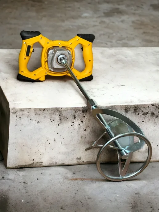 Миксер строительный электрический DeWalt, желтый, фото 2